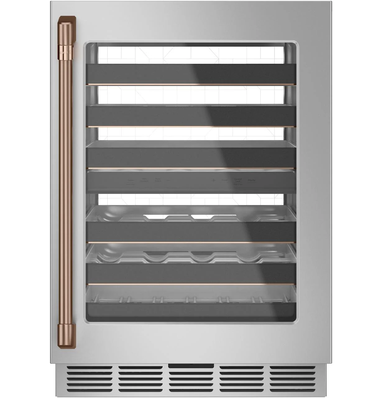 Cafe CXQW1H1PPCU CAF(EBACK)™ Undercounter Handle Kit - Brushed Copper - Image 5