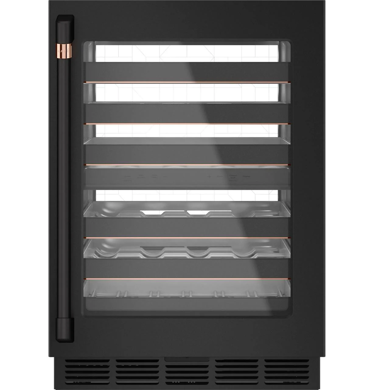 Cafe CXQW1H1PPFB CAF(EBACK)™ Undercounter Handle Kit - Flat Black - Image 6