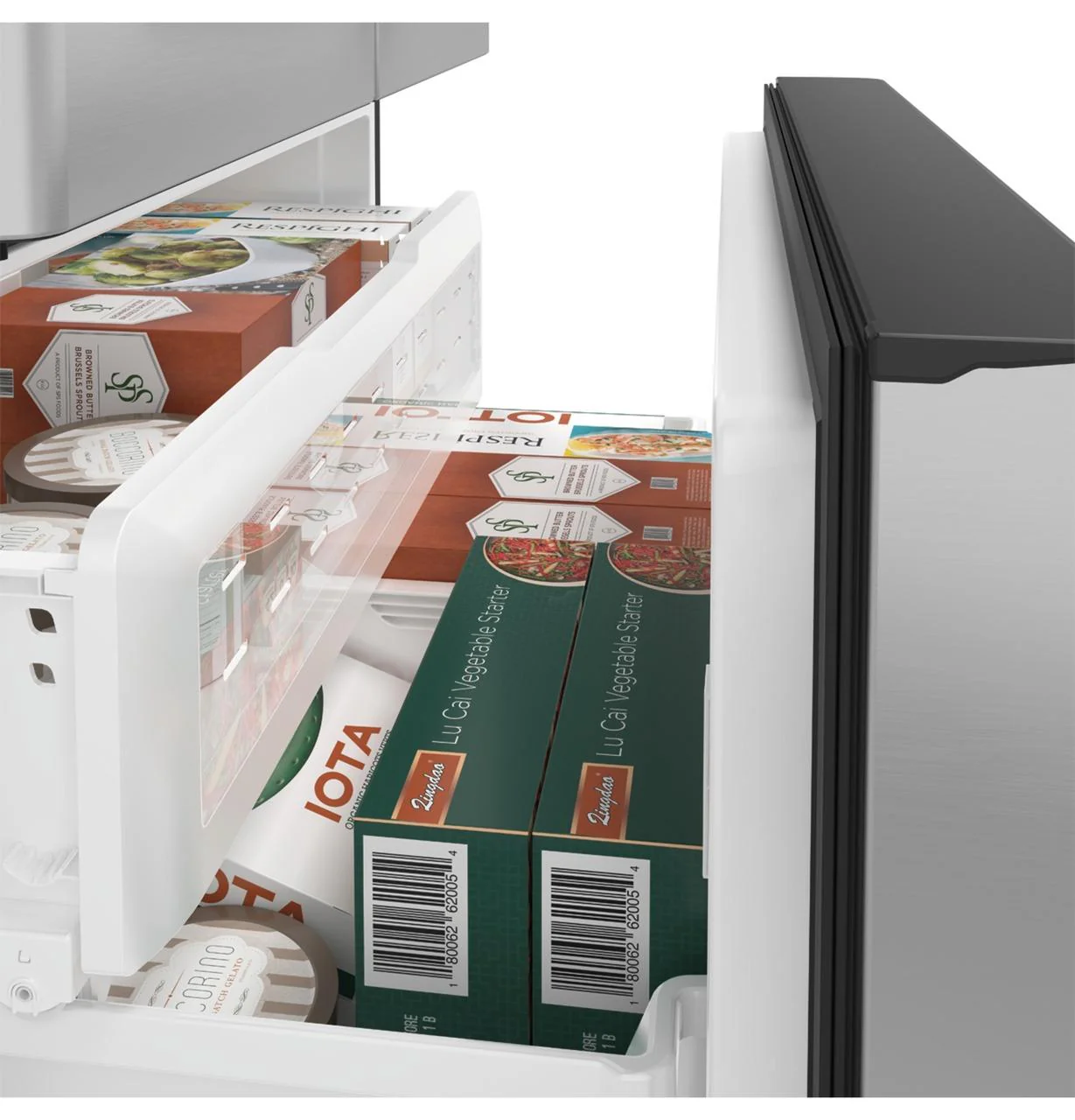 Cafe CYE22TP2MS1 CAF(EBACK)™ ENERGY STAR® 22.1 Cu. Ft. Smart Counter-Depth French-Door Refrigerator with Hot Water Dispenser - Image 7