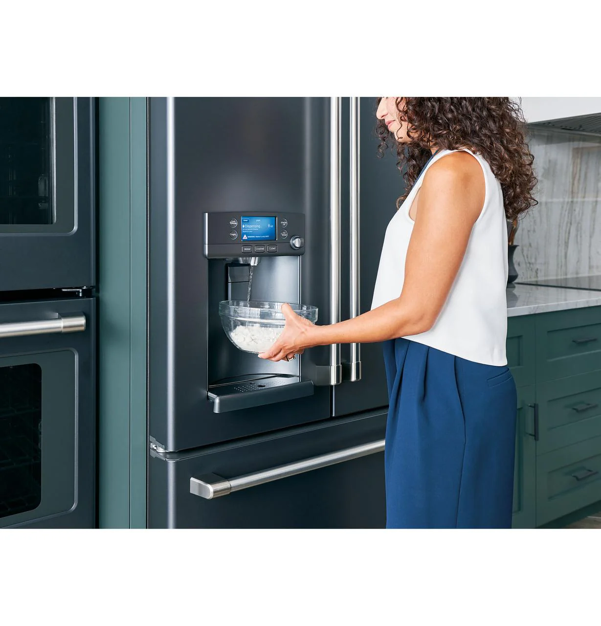 Cafe CYE22TP4MW2 CAF(EBACK)™ ENERGY STAR® 22.1 Cu. Ft. Smart Counter-Depth French-Door Refrigerator with Hot Water Dispenser - Image 38