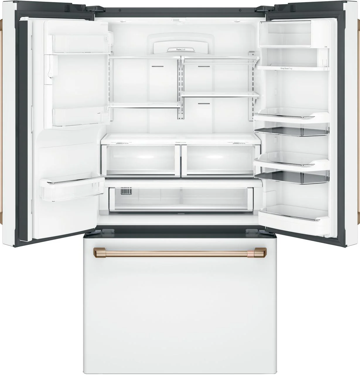 Cafe CYE22TP4MW2 CAF(EBACK)™ ENERGY STAR® 22.1 Cu. Ft. Smart Counter-Depth French-Door Refrigerator with Hot Water Dispenser - Image 5