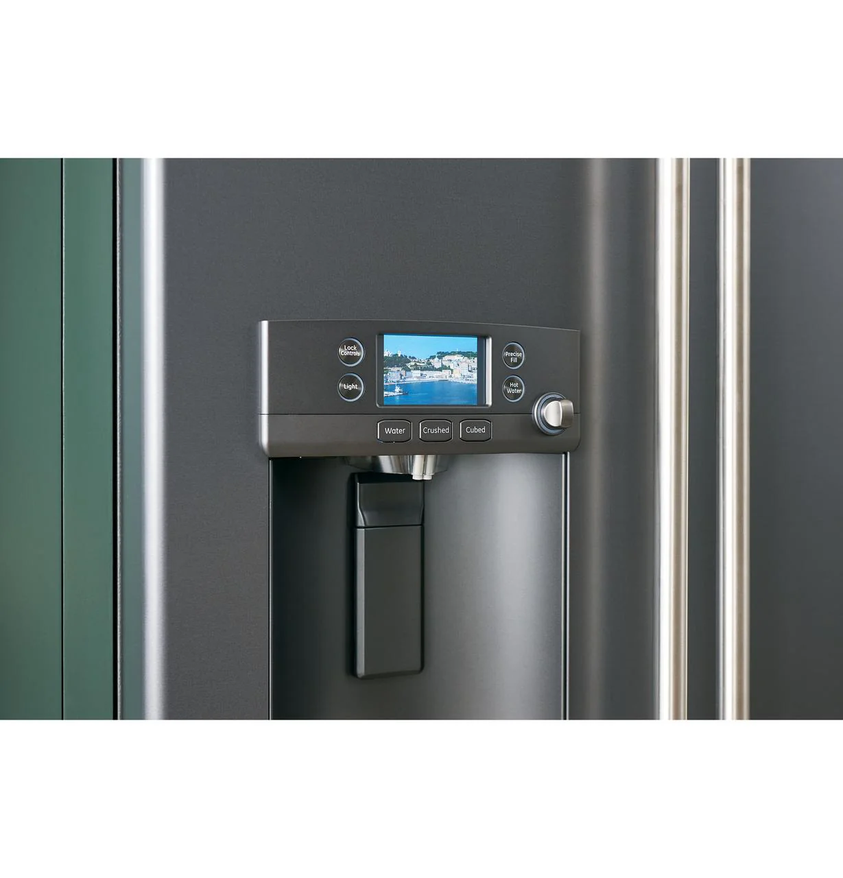 Cafe CYE22UP2MS1 CAF(EBACK)™ ENERGY STAR® 22.1 Cu. Ft. Smart Counter-Depth French-Door Refrigerator with Keurig® K-Cup® Brewing System - Image 44