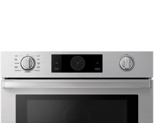 30" Steam-Assisted Single Wall Oven, Silver Stainless Steel - Image 3