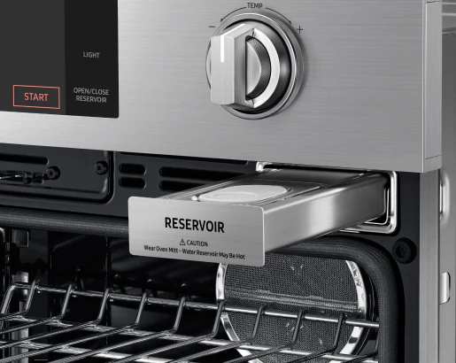 30" Steam-Assisted Single Wall Oven, Silver Stainless Steel - Image 4