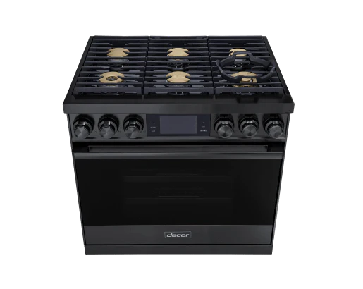 Dacor DOP36M86DPM 36" Range, Graphite Stainless Steel, Liquid Propane - Image 3