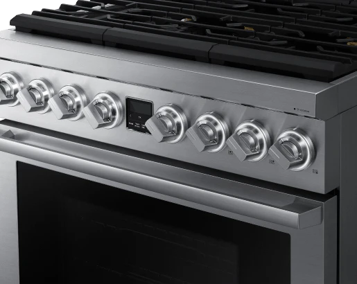 Dacor DOP36P86DLS Transitional 36" Dual-Fuel Range, Silver Stainless Steel, Natural Gas/Liquid Propan - Image 5