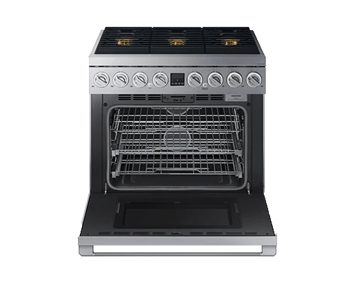 Dacor DOP36T86DLS Transitional 36" Dual-Fuel Range, Silver Stainless Steel, Natural Gas/Liquid Propane - Image 2