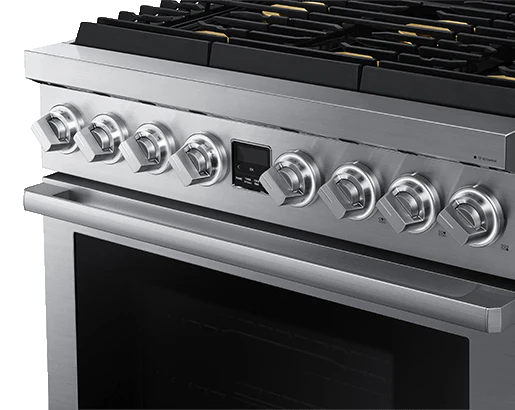 Dacor DOP36T86GLS Transitional 36" Gas Range, Silver Stainless Steel, Natural Gas/Liquid Propane - Image 4