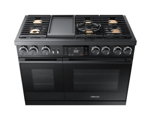 Dacor DOP48M96DLM 48" Pro Dual-Fuel Steam Range, Graphite Stainless Steel, Natural Gas - Image 3