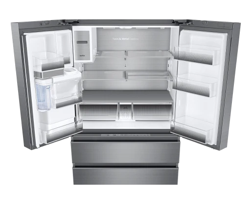 36" Counter Depth French Door Bottom Freezer, Silver Stainless Steel - Image 2