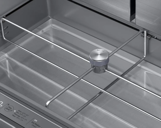 36" Counter Depth French Door Bottom Freezer, Silver Stainless Steel - Image 6