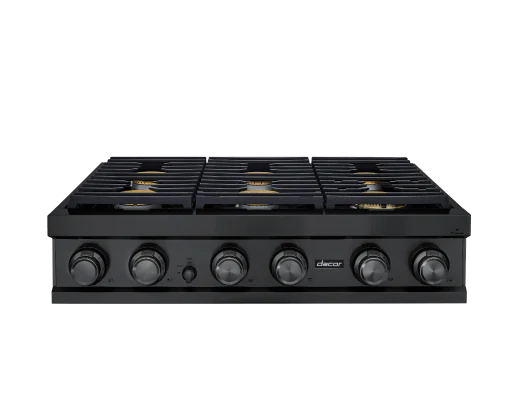 Dacor DTT36M876PM 36" Rangetop, Graphite Stainless Steel, Liquid Propane