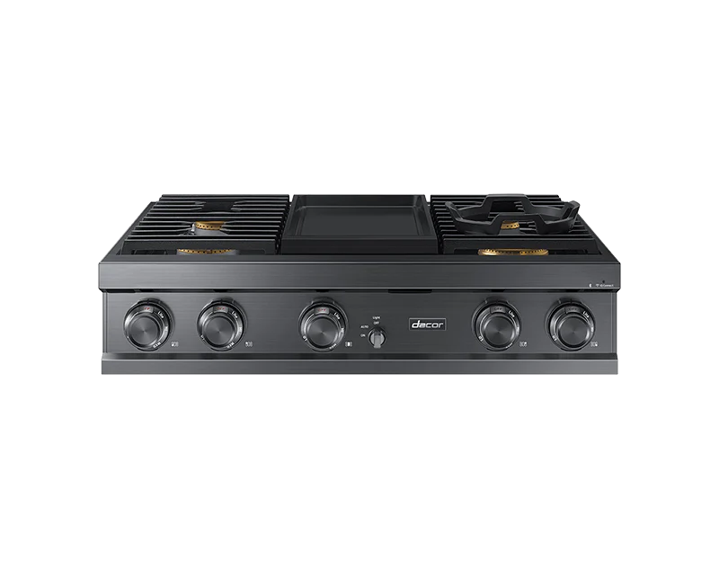 Dacor DTT36M974PM 36" Rangetop, Graphite, Liquid Propane