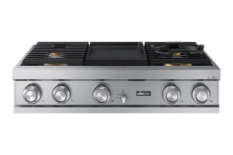 Dacor DTT36M974PS 36" Rangetop, Silver Stainless Steel, Liquid Propane - Image 3