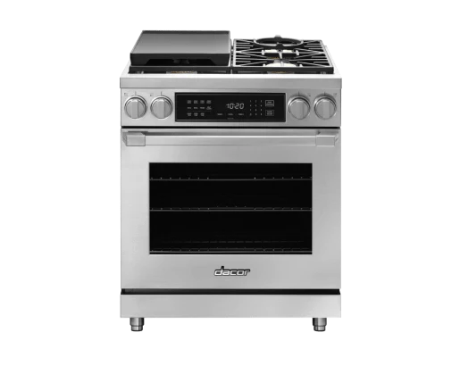Dual Fuel Pro Range, Silver Stainless Steel, Natural Gas - Image 3