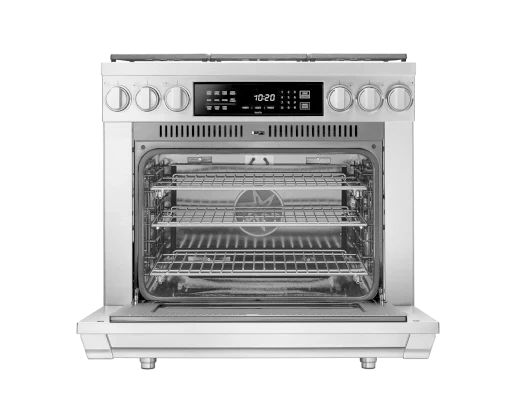 Dacor HDPR36SLP Dual Fuel Pro Range, Silver Stainless Steel, Liquid Propane - Image 2