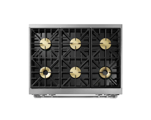 Dacor HDPR36SNG Dual Fuel Pro Range, Silver Stainless Steel, Natural Gas - Image 4