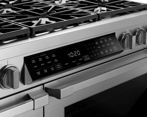 Dacor HDPR48SNG Dual Fuel Pro Range, Silver Stainless Steel, Natural Gas - Image 3