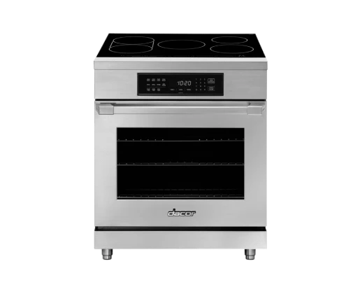 Dacor HIPR30S 30" Induction Pro Range, Silver Stainless Steel - Image 3