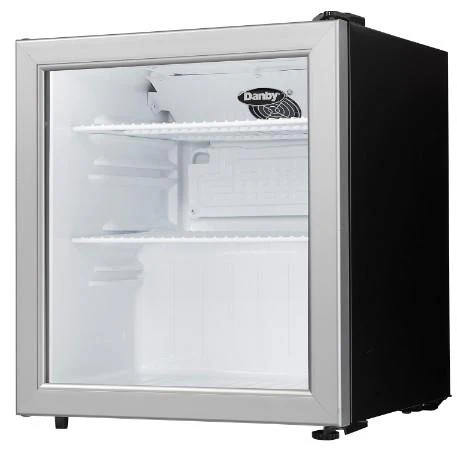 DAG016A1BDB Danby 1.6 cu. ft. Compact Glass Door Fridge in Platinum - Image 3