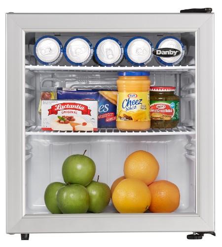 DAG016A1BDB Danby 1.6 cu. ft. Compact Glass Door Fridge in Platinum - Image 7