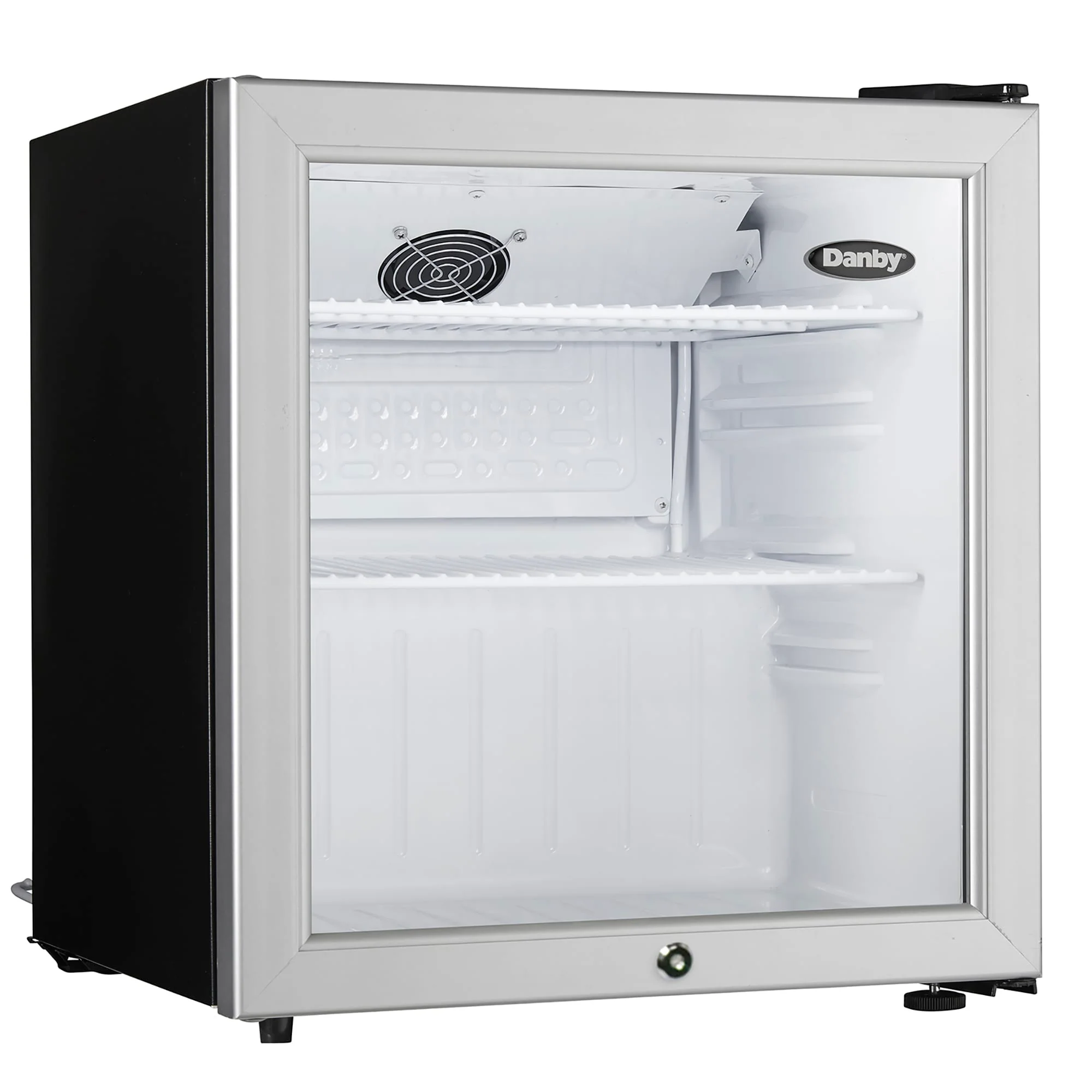 DAG016A2BDB Danby 1.6 cu. ft. Compact Glass Door Fridge in Platinum - Image 2
