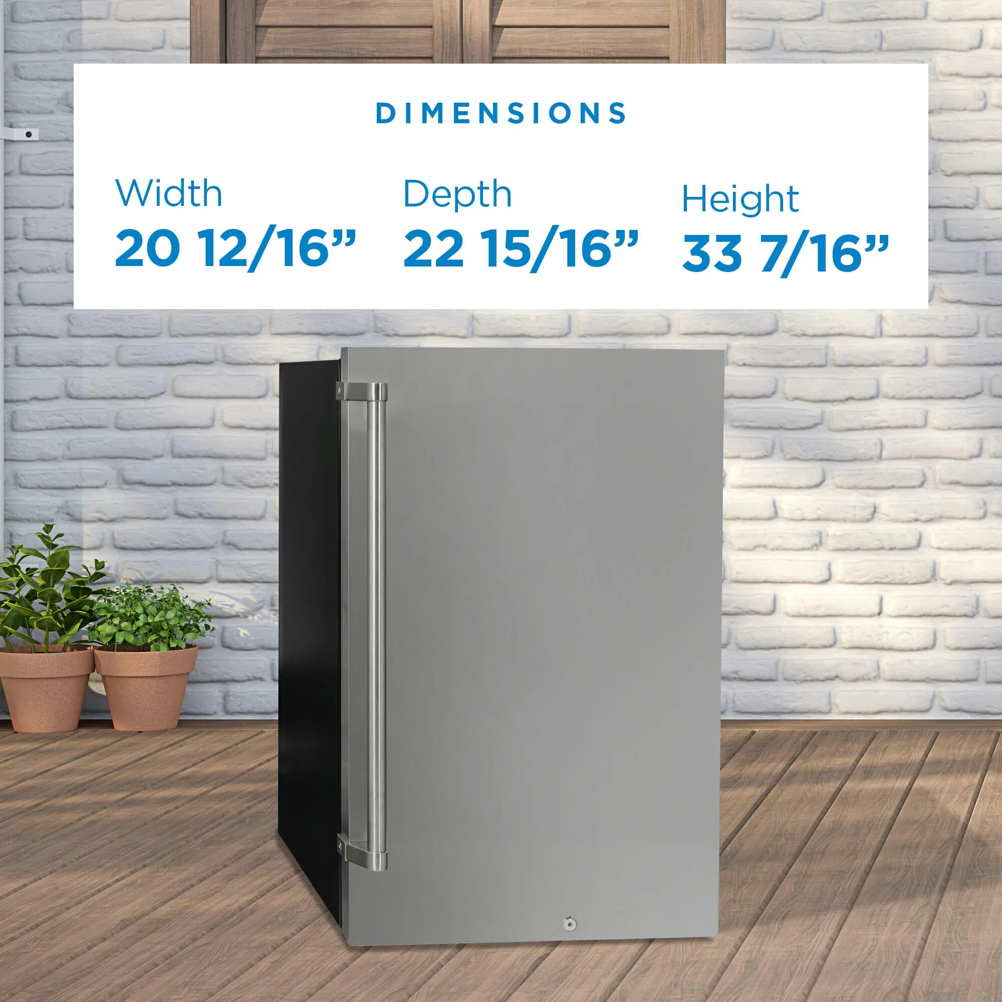Danby 4.4 cu. ft. Outdoor Fridge in Stainless Steel - Image 13