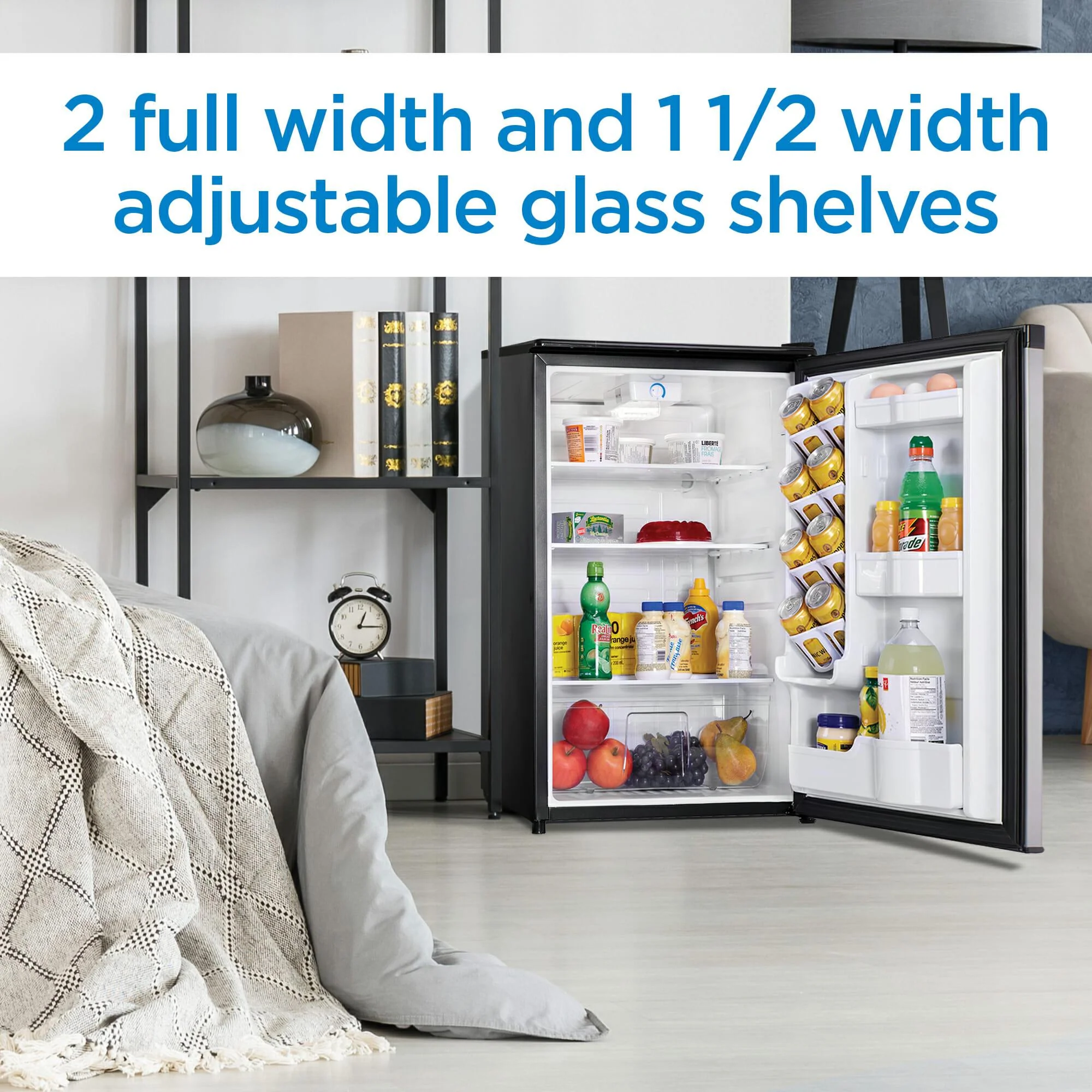 Danby 4.4 cu. ft. Compact Fridge in Stainless Steel - Image 9