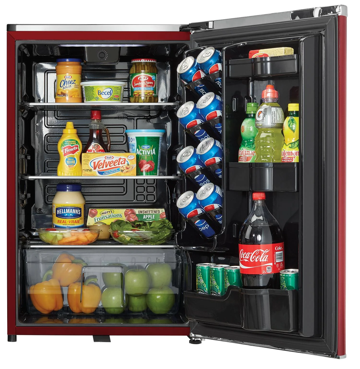 DAR044A6LDB Danby 4.4 cu. ft. Retro Compact Fridge in Metallic Red - Image 3