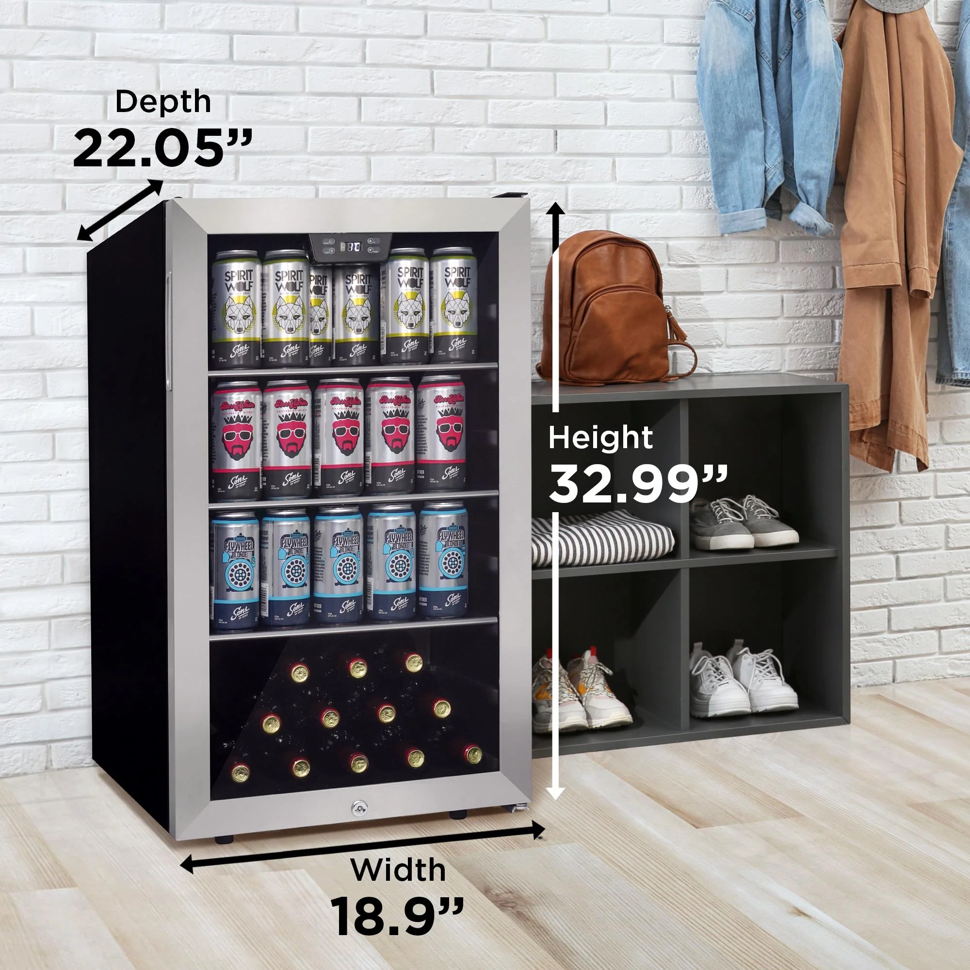 DBC045L1SS Danby 4.5 cu. ft. Free-Standing Beverage Center in Stainless Steel - Image 12