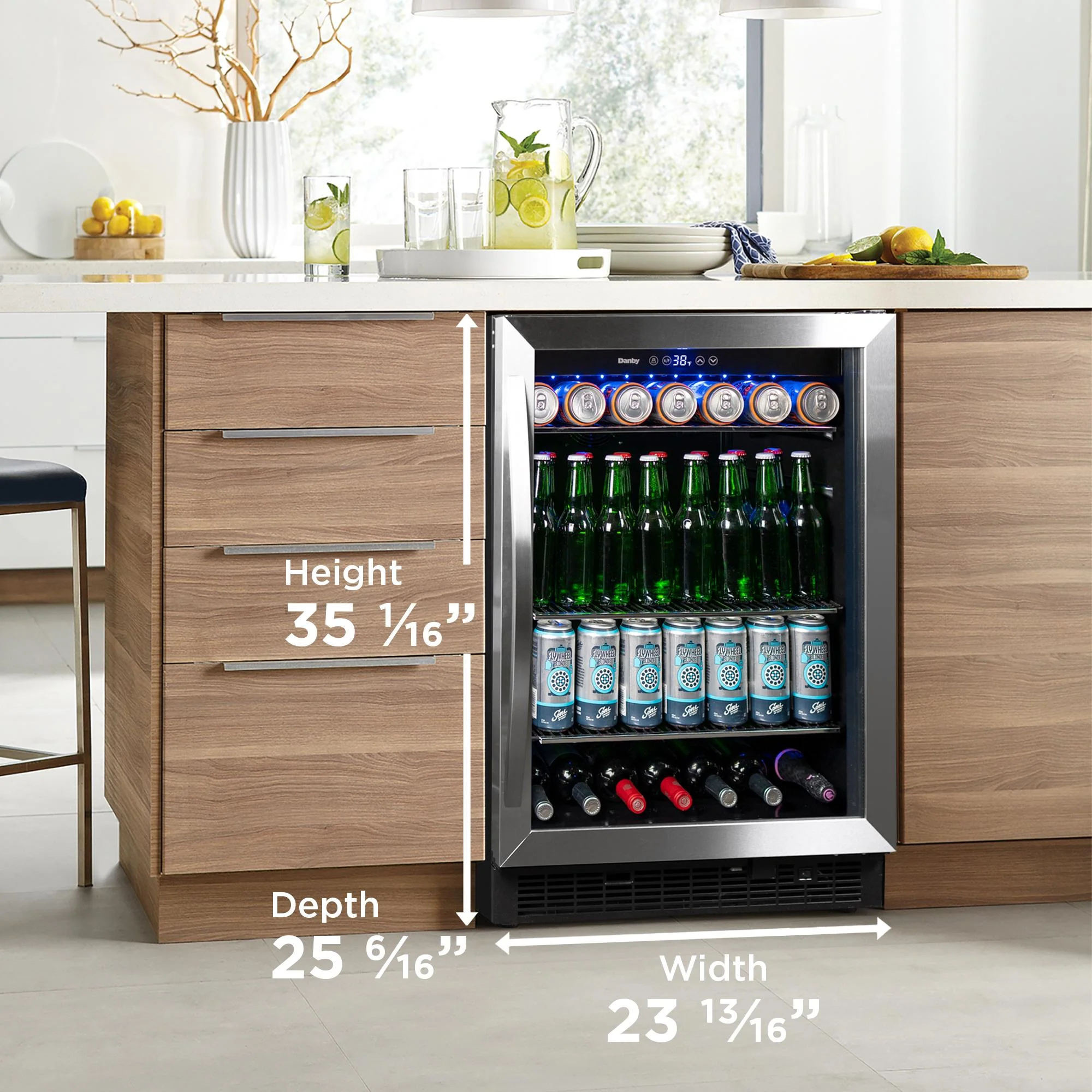 Danby 5.7 cu. ft. Built-in Beverage Center in Stainless Steel - Image 6
