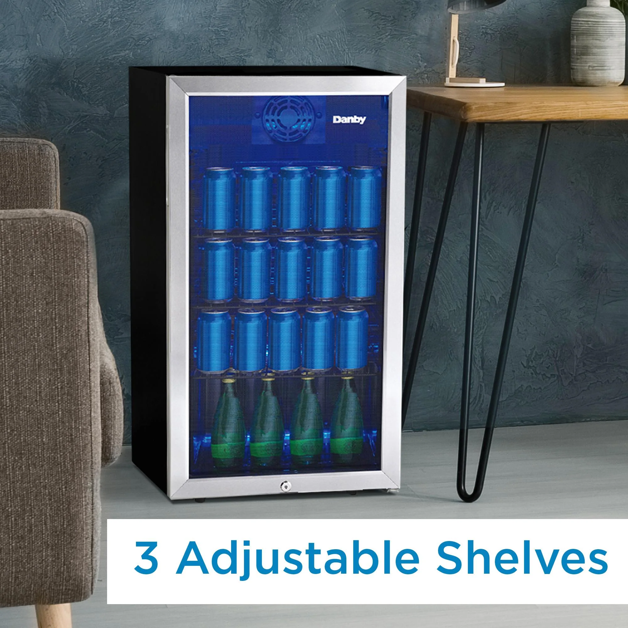 DBC117A1BSSDB6 Danby 3.1 cu. ft. Free-Standing Beverage Center in Stainless Steel - Image 6