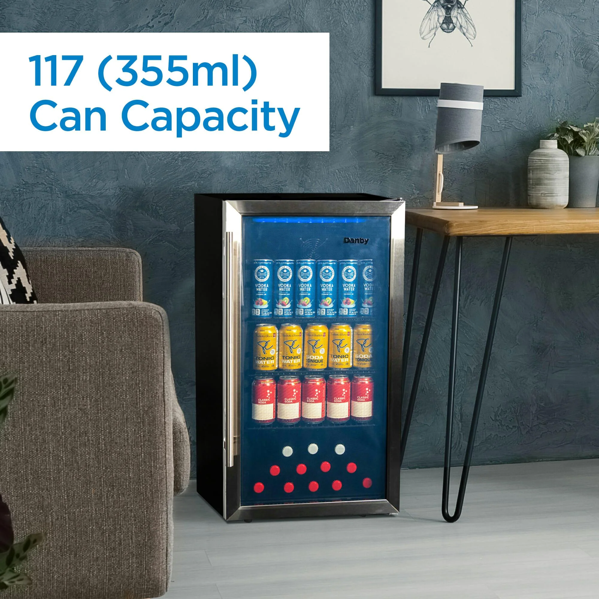 DBC117A2BSSDD6 Danby 3.1 cu. ft. Free-Standing Beverage Center in Stainless Steel - Image 5