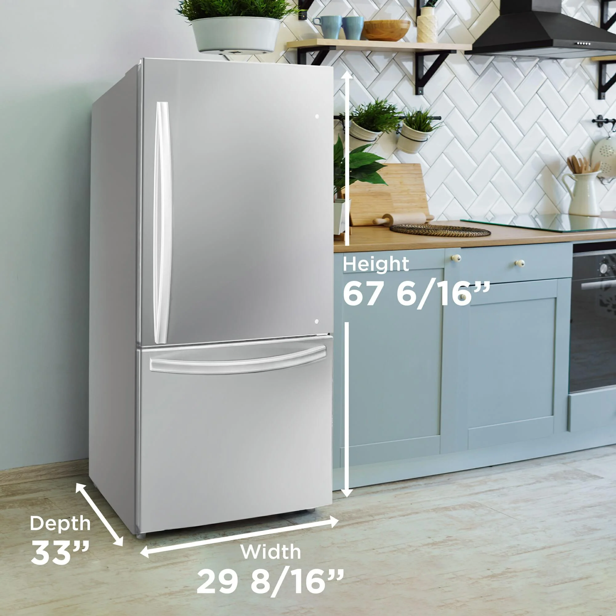 DBM187E1SSDB Danby Designer 18.7 cu. ft. Apartment Fridge Bottom Mount in Stainless Steel - Image 10