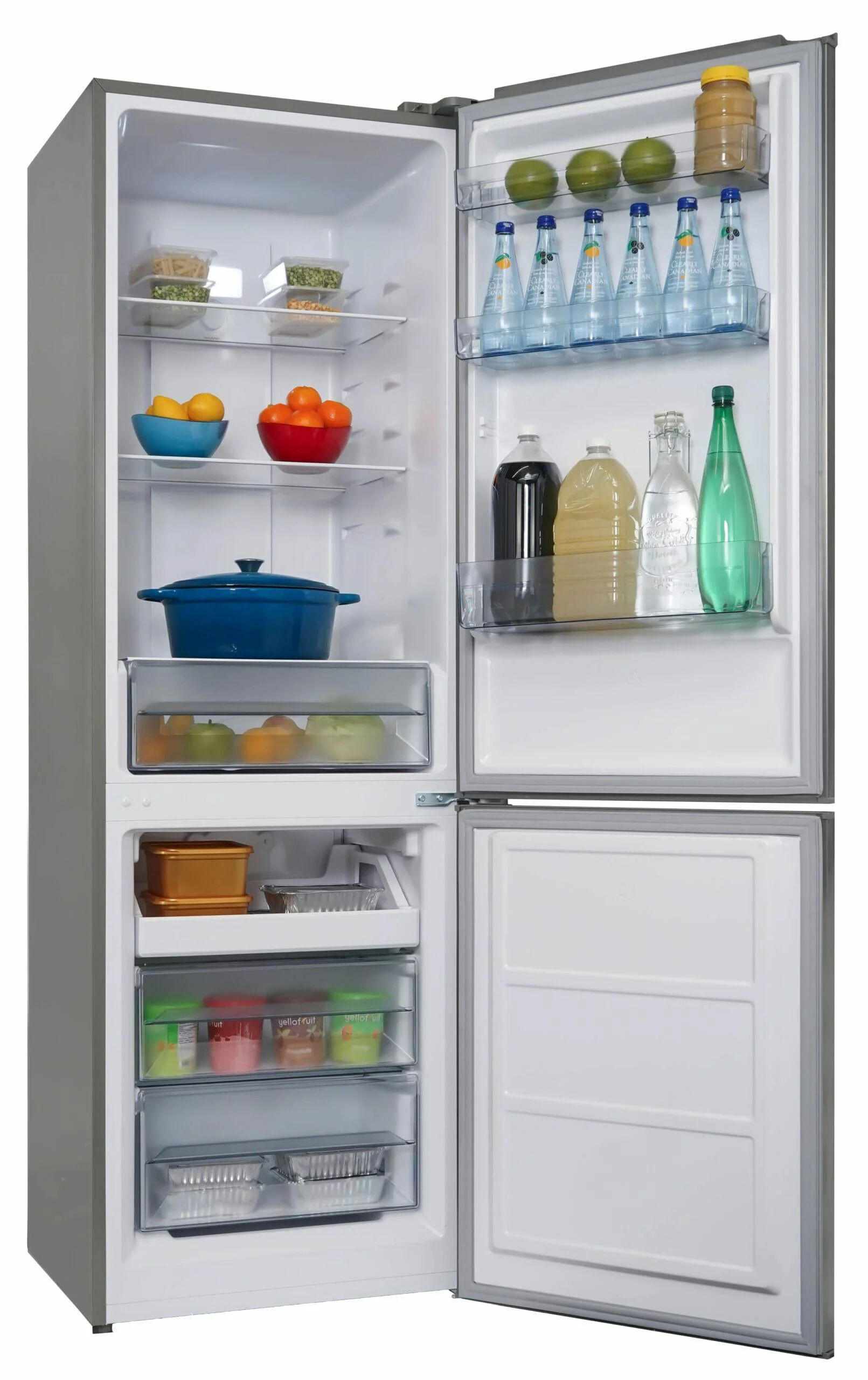 DBMF100B1SLDB Danby 10.3 cu. ft. Bottom Mount Apartment Size Fridge in Stainless Steel Look - Image 4