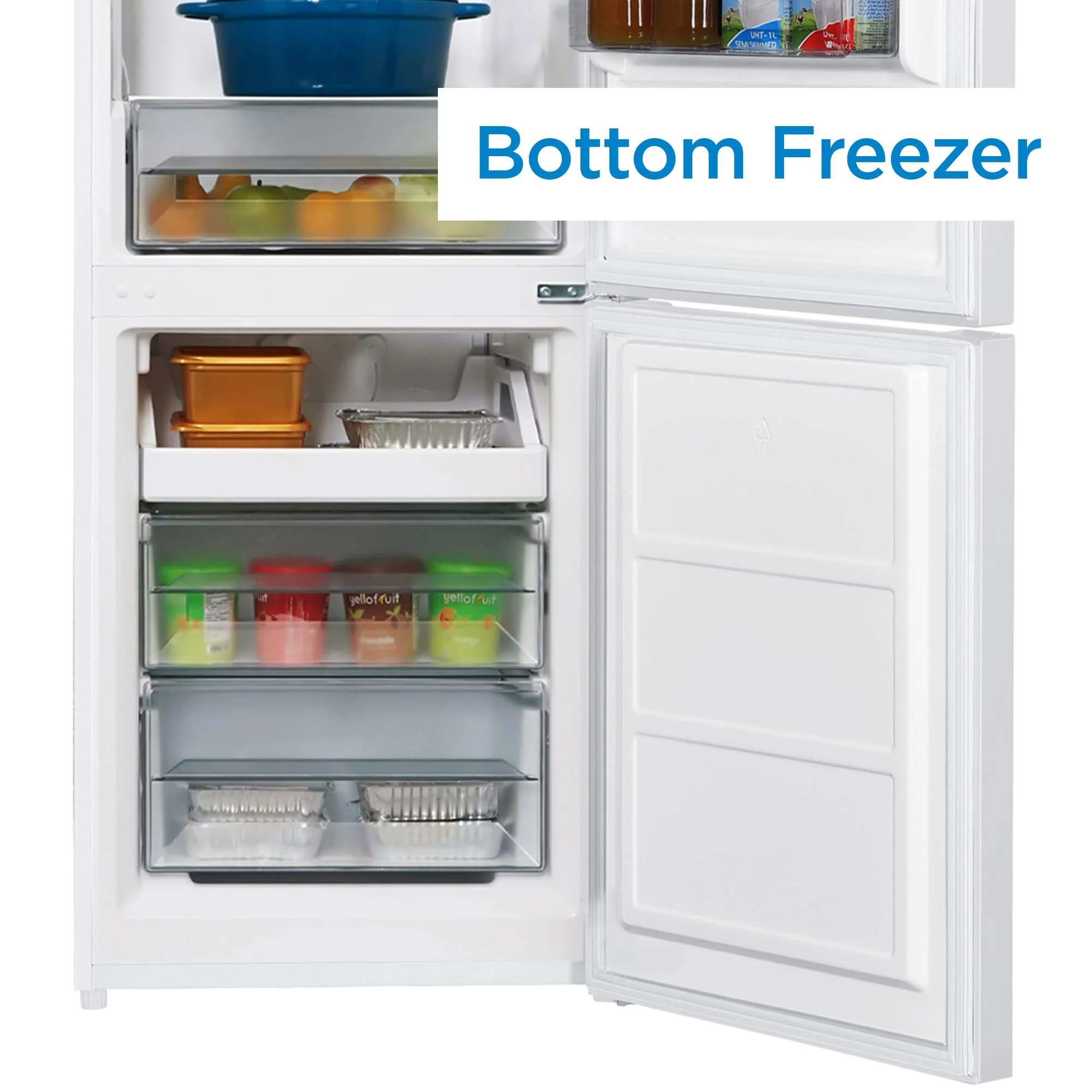DBMF100B1WDB Danby 10 cu. ft. Bottom Mount Apartment Size Fridge in White - Image 6