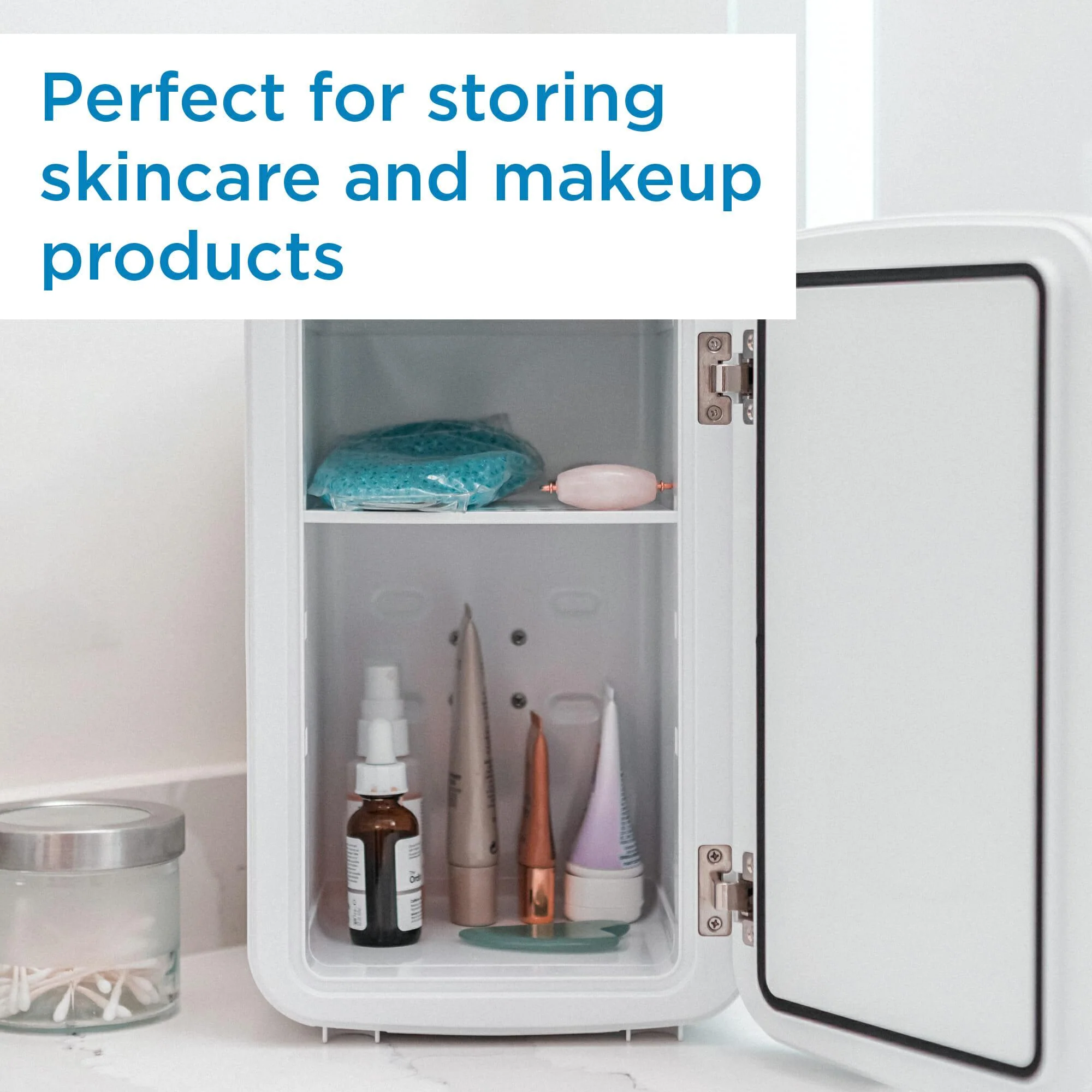 DBMR02624WD43 Danby 7.4L Mini Fridge with Mirror & Light in White - Image 8