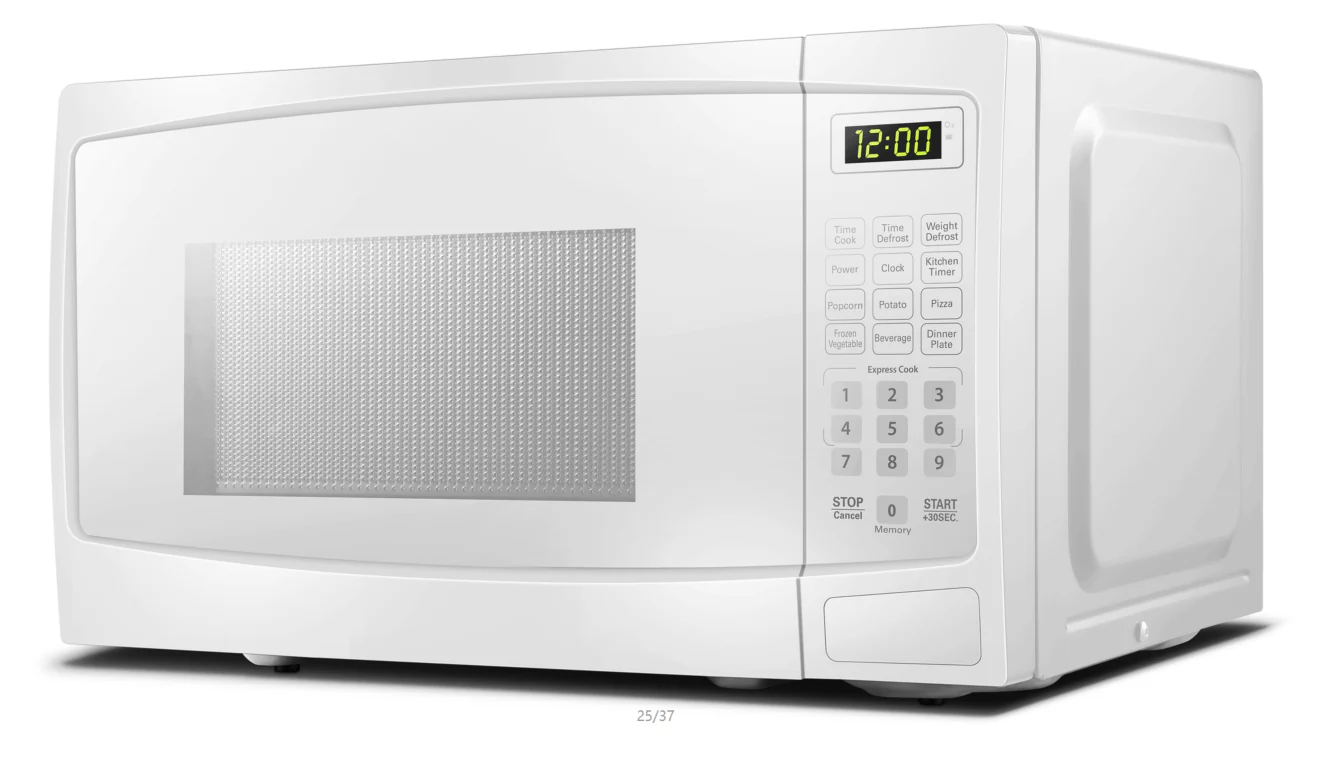 Danby 0.9 cu. ft. Countertop Microwave in White - Image 4