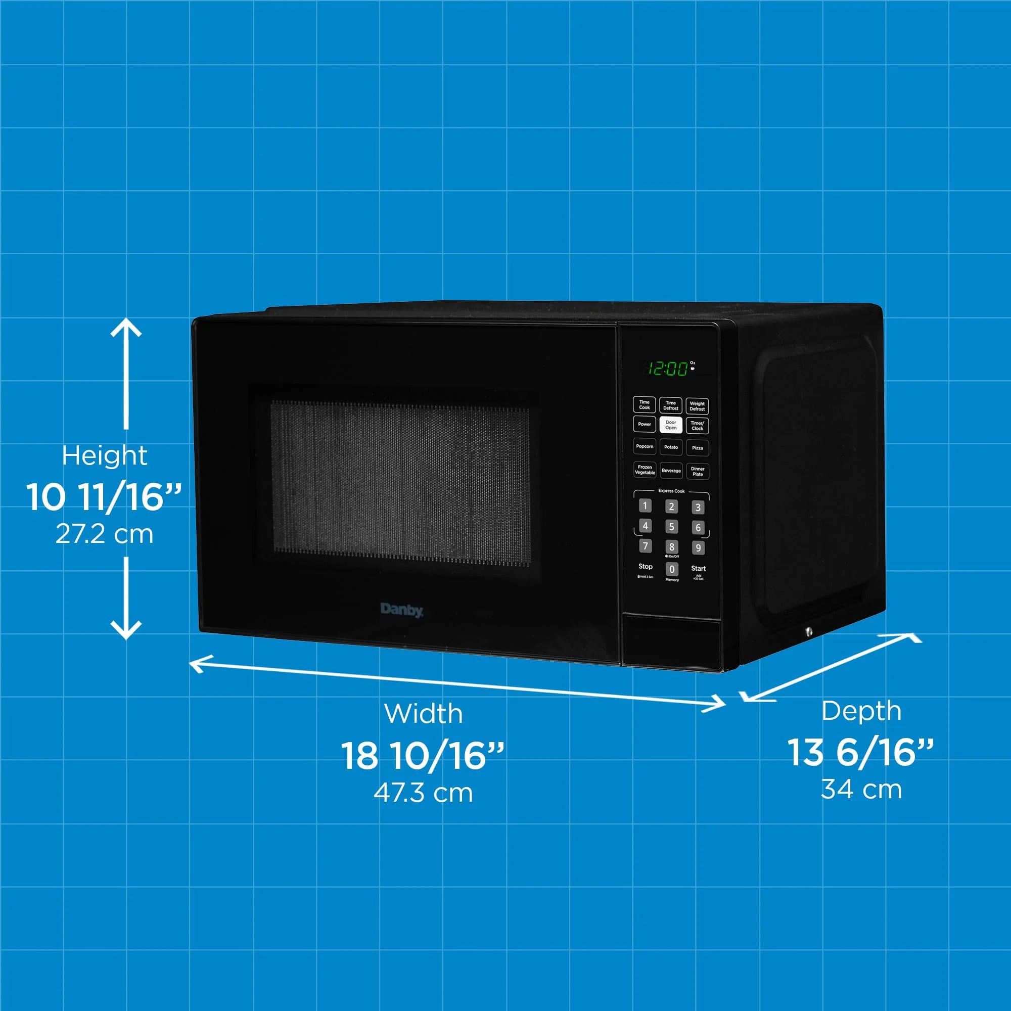 DBMW0921BBB Danby 0.9 cu. ft. Countertop Microwave in Black - Image 6