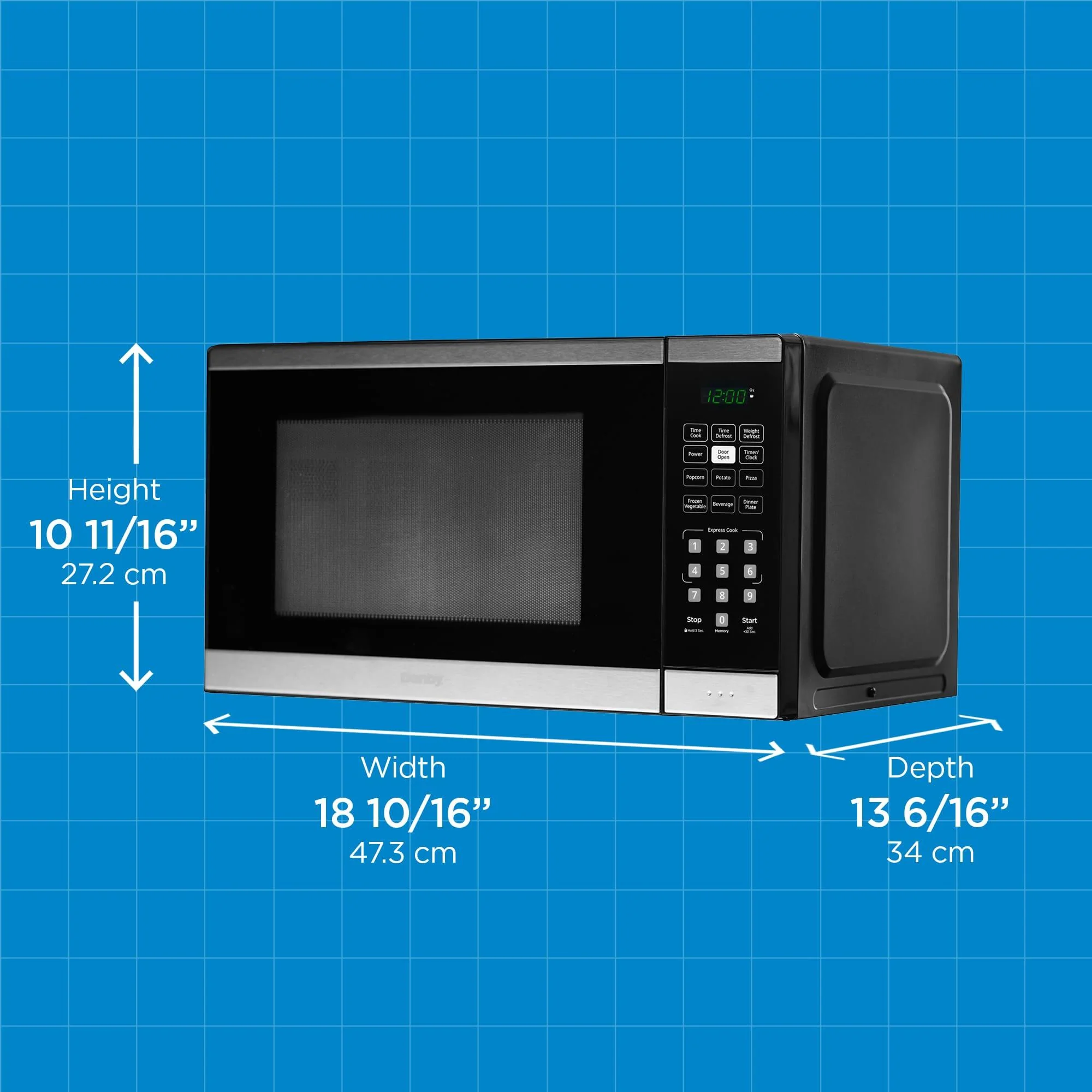 DBMW0925BBS Danby 0.9 cu. ft. Countertop Microwave in Black and Stainless Steel - Image 6