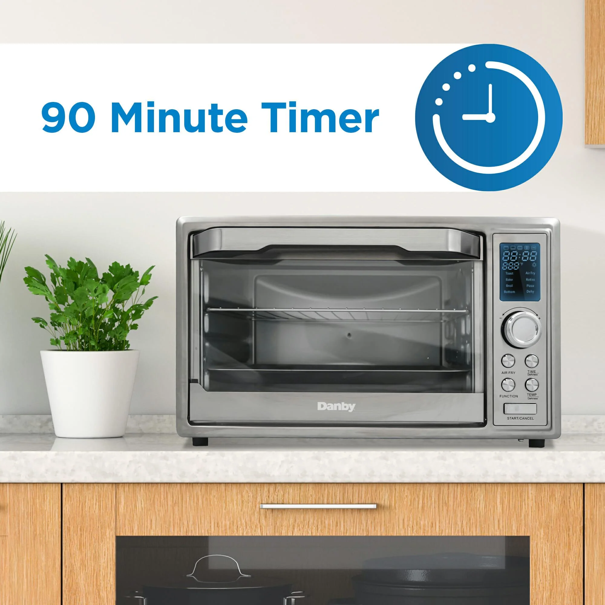 DBTO0961ABSS Danby 0.9 cu. ft. Toaster Oven with Air Fry Technology in Stainless Steel - Image 4