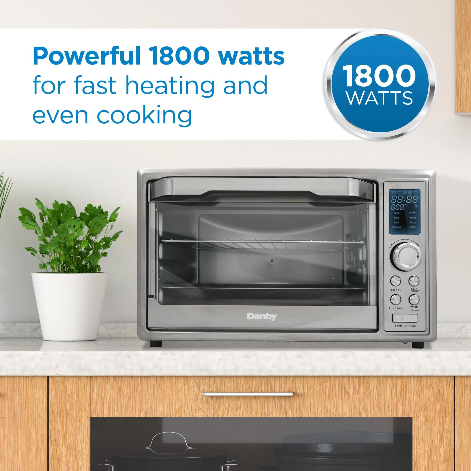 DBTO0961ABSS Danby 0.9 cu. ft. Toaster Oven with Air Fry Technology in Stainless Steel - Image 5