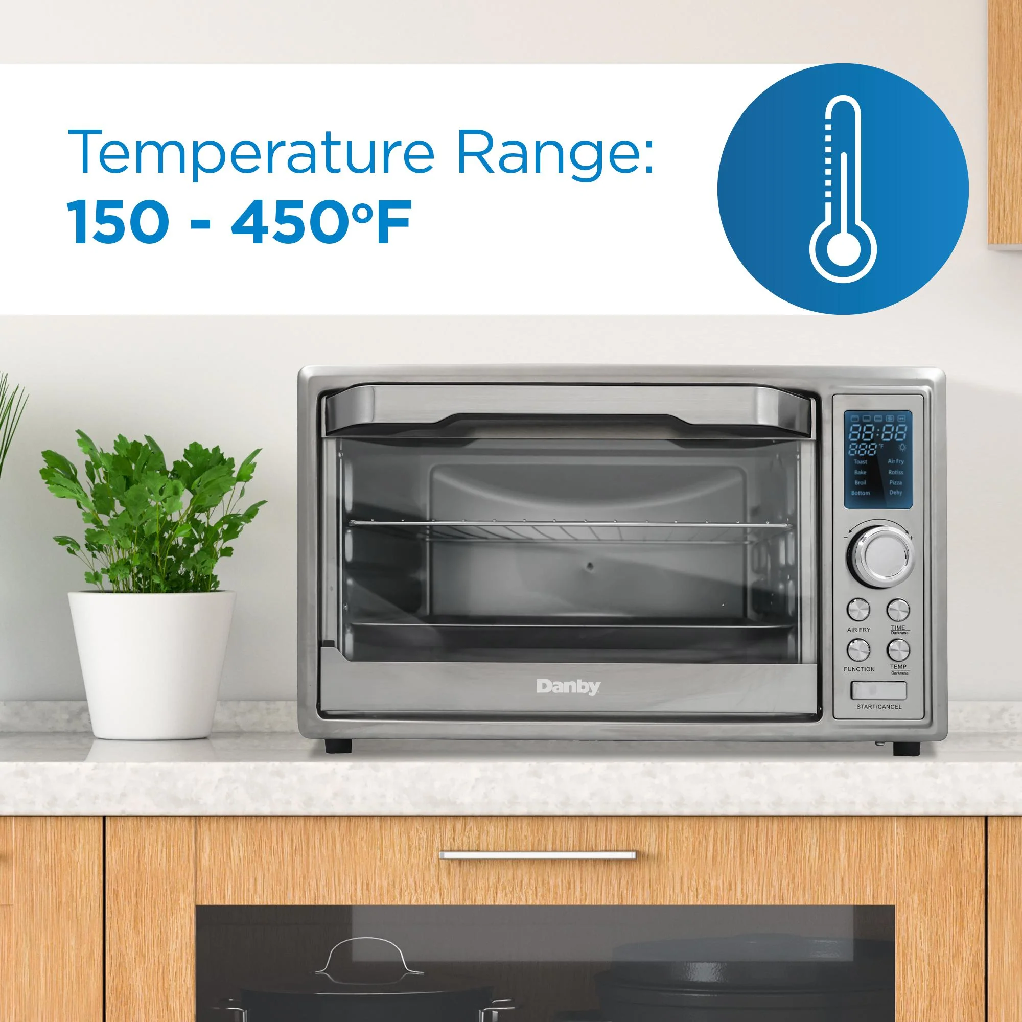 DBTO0961ABSS Danby 0.9 cu. ft. Toaster Oven with Air Fry Technology in Stainless Steel - Image 7