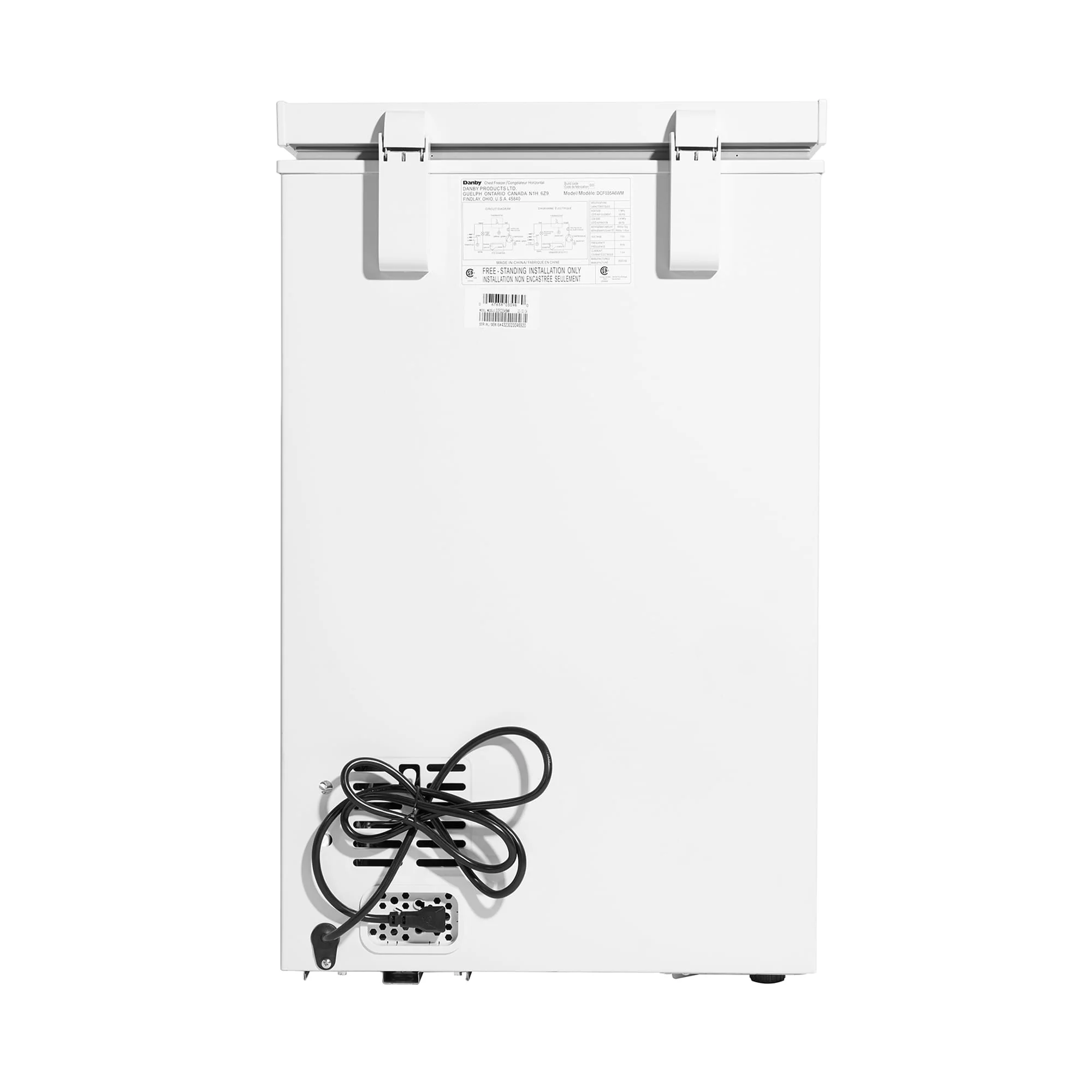 DCF035A6WM Danby 3.5 cu. ft. Square Model Chest Freezer in White - Image 4