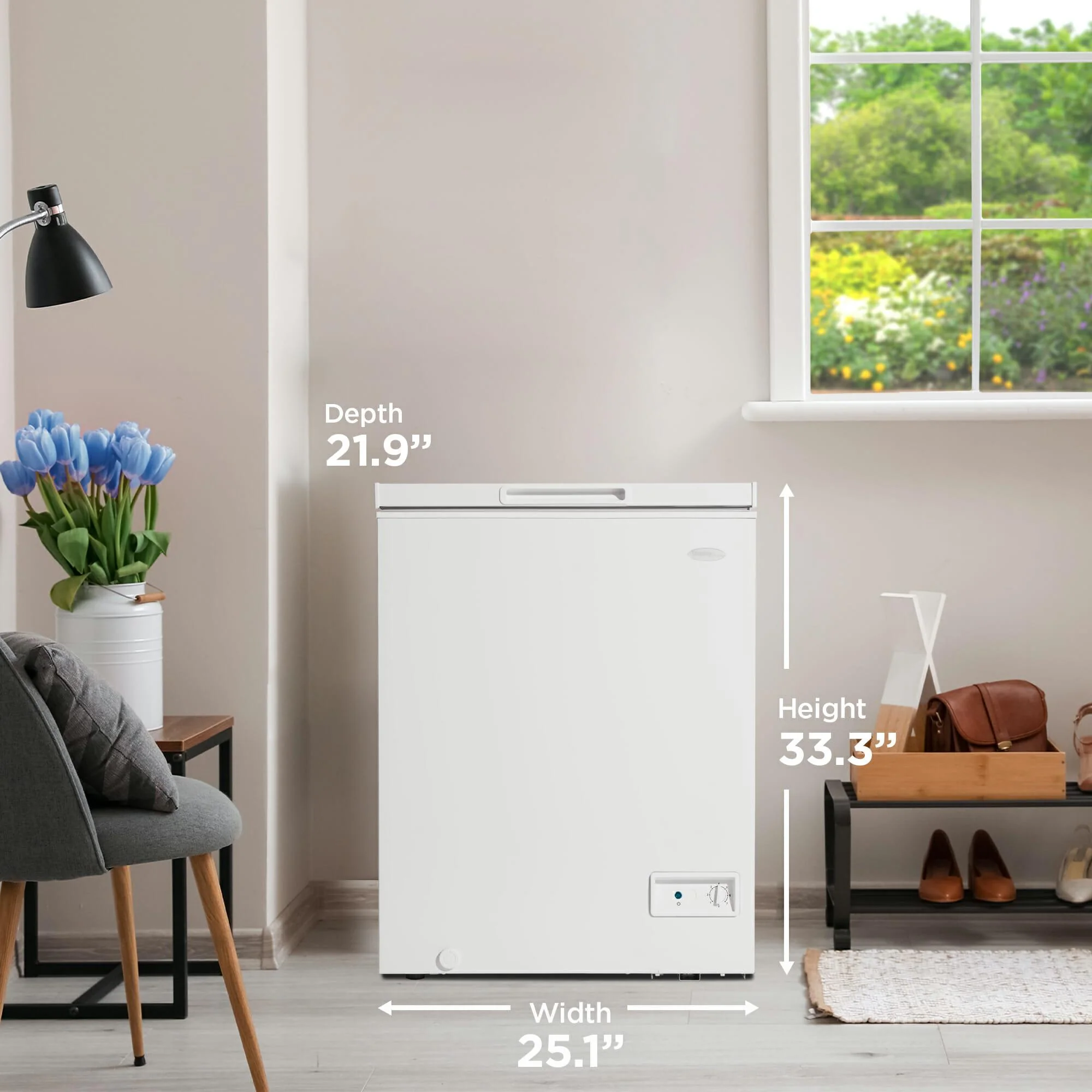 DCF050A6WM Danby 5.0 cu. ft. Square Model Chest Freezer DOE in White - Image 12