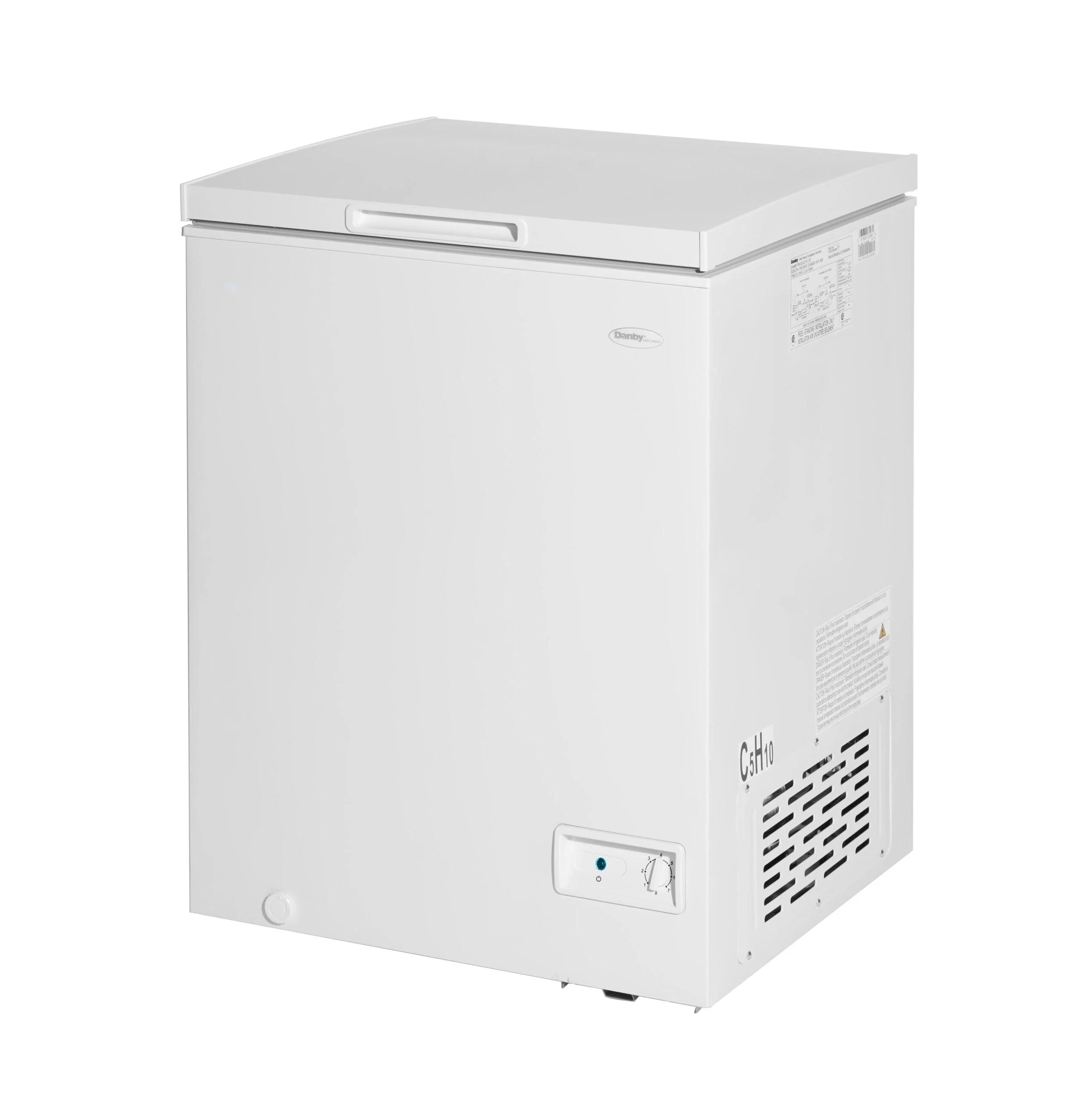 DCF050A6WM Danby 5.0 cu. ft. Square Model Chest Freezer DOE in White - Image 2