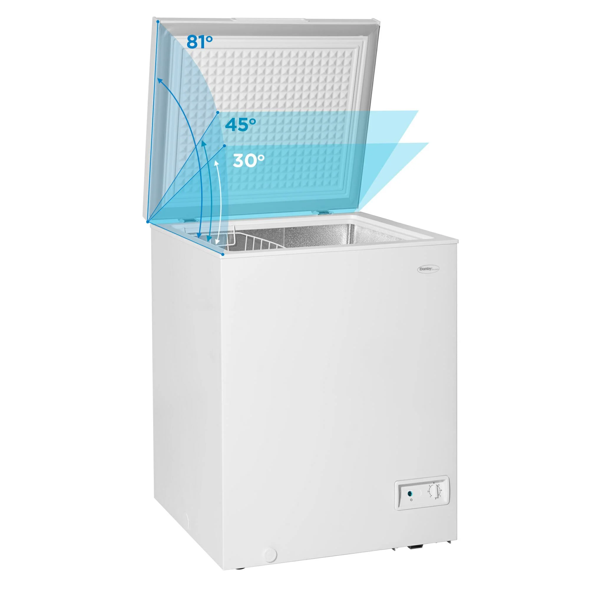 DCF050A6WM Danby 5.0 cu. ft. Square Model Chest Freezer DOE in White - Image 6