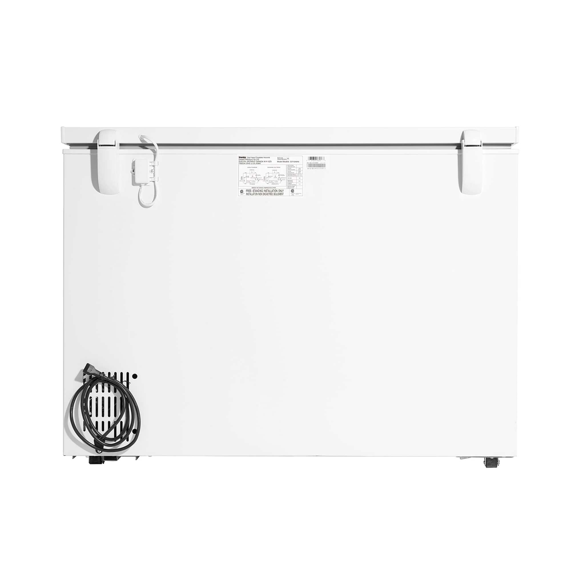 DCF100A6WM Danby 10.0 cu. ft. Square Model Chest Freezer in White - Image 4