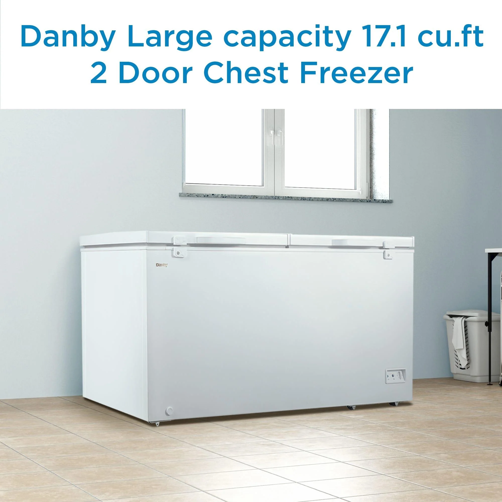 DCFM171A1WDB Danby 17.1 cu. ft. Chest Freezer 2 Door in White - Image 4
