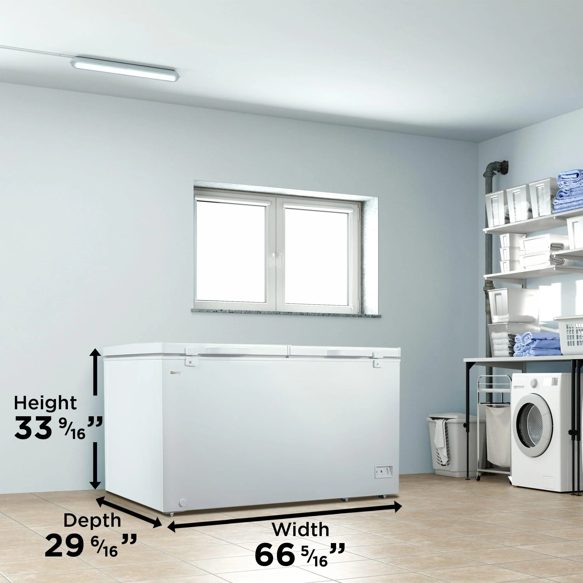 DCFM171A1WDB Danby 17.1 cu. ft. Chest Freezer 2 Door in White - Image 7